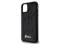 Guess Sequin Script Metal case for iPhone 11 / Xr - black Guess Sequin Script Metal case for iPhone 11 / Xr - black