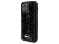 Guess Sequin Script Metal case for iPhone 12/12 Pro - black Guess Sequin Script Metal case for iPhone 12/12 Pro - black