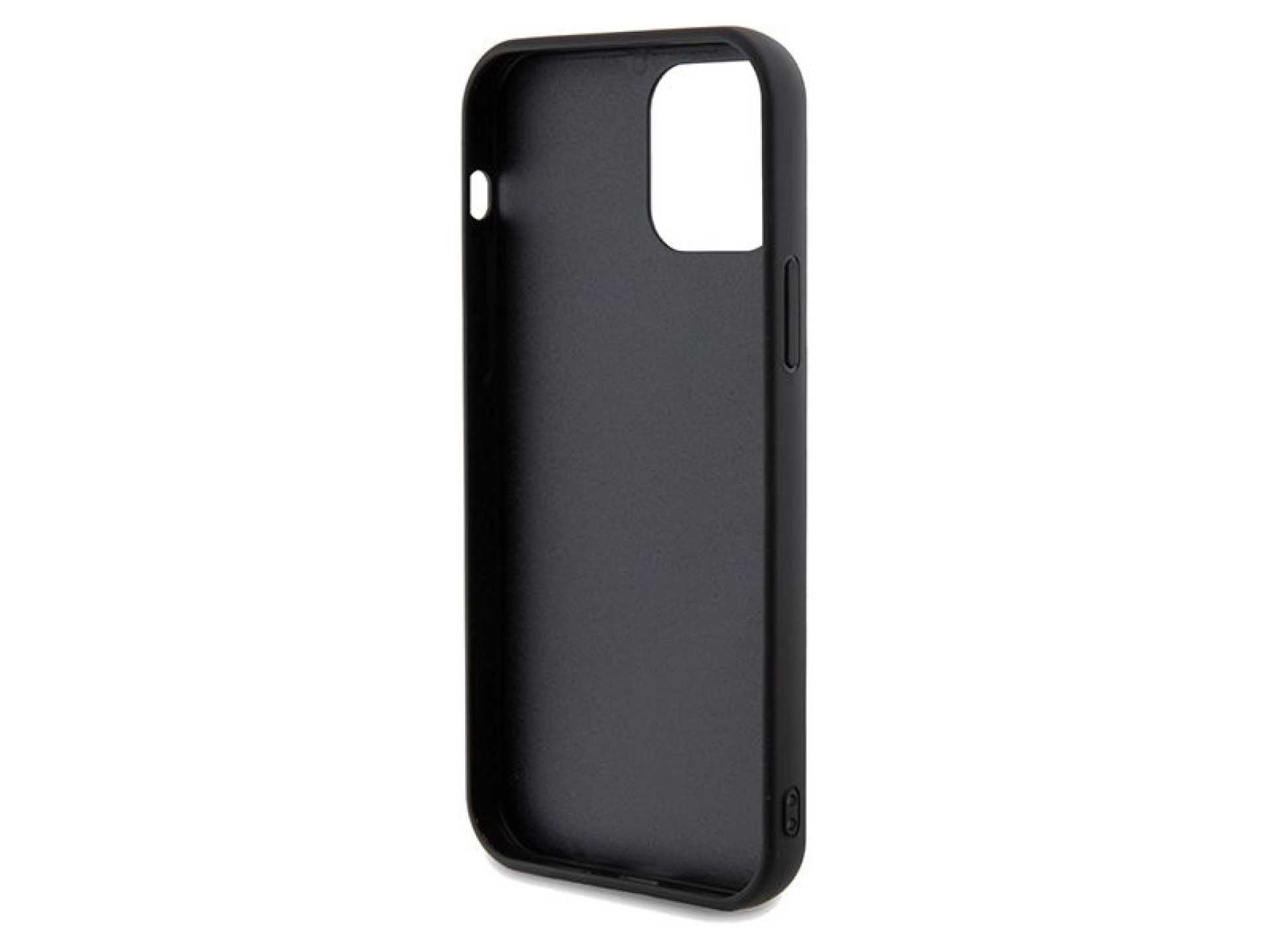 Guess Sequin Script Metal case for iPhone 12/12 Pro - black