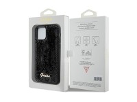 Guess Sequin Script Metal case for iPhone 12/12 Pro - black Guess Sequin Script Metal case for iPhone 12/12 Pro - black