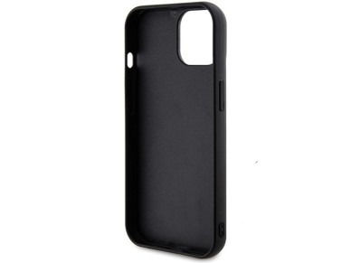 Funda Guess Sequin Script Metal para iPhone 14 / 15 / 13 - negra