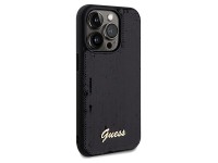 Guess Sequin Script Metal case for iPhone 14 Pro - black Guess Sequin Script Metal case for iPhone 14 Pro - black