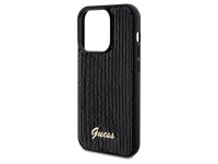 Guess Sequin Script Metal case for iPhone 14 Pro - black Guess Sequin Script Metal case for iPhone 14 Pro - black
