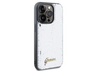 Funda metálica Guess Sequin Script para iPhone 14 Pro Max - plateada Funda metálica Guess Sequin Script para iPhone 14 Pro Max - plateada