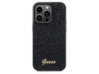 Capa Guess Disco Metal Script para iPhone 13 Pro / 13 - preta Capa Guess Disco Metal Script para iPhone 13 Pro / 13 - preta