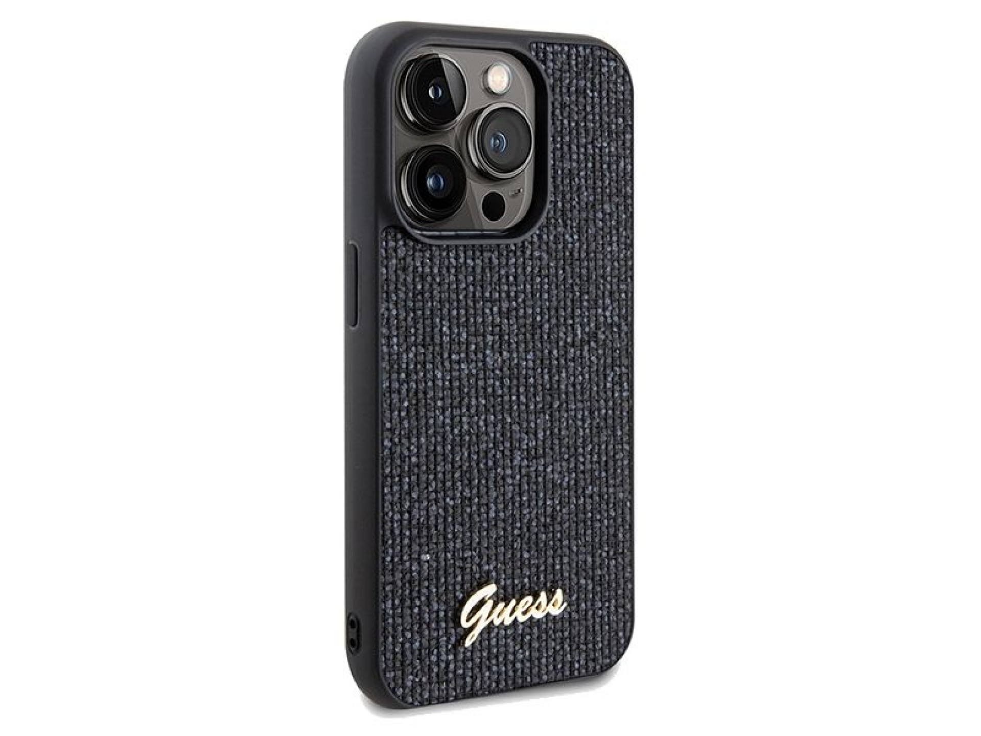 Guess Disco Metal Script case for iPhone 14 Pro Max - black