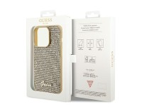Guess Disco Metal Script case for iPhone 14 Pro - gold Guess Disco Metal Script case for iPhone 14 Pro - gold