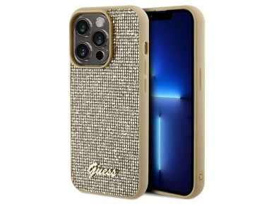 Guess Disco Metal Script case for iPhone 14 Pro Max - gold Guess Disco Metal Script case for iPhone 14 Pro Max - gold