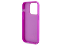 Capa Guess Disco Metal Script para iPhone 14 Pro - fúcsia Capa Guess Disco Metal Script para iPhone 14 Pro - fúcsia