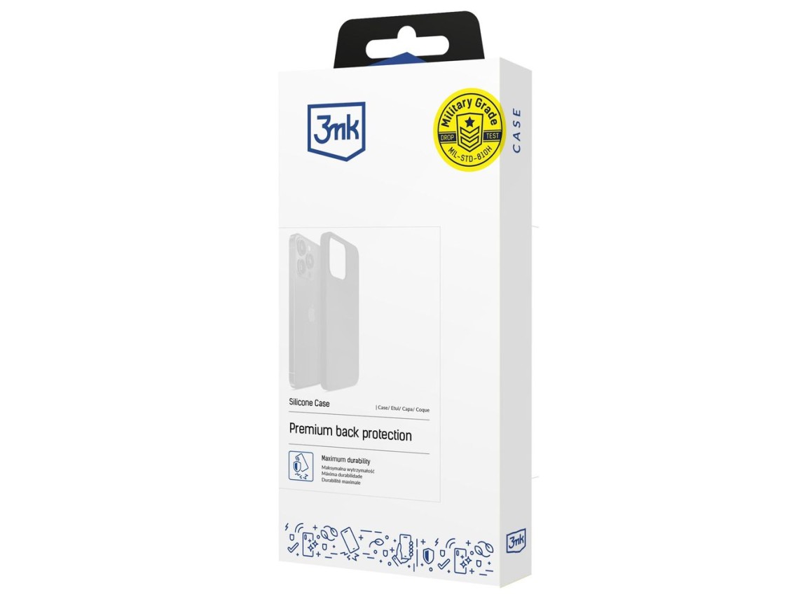 3mk Silicone Case for iPhone 16 Pro Max - Navy Blue