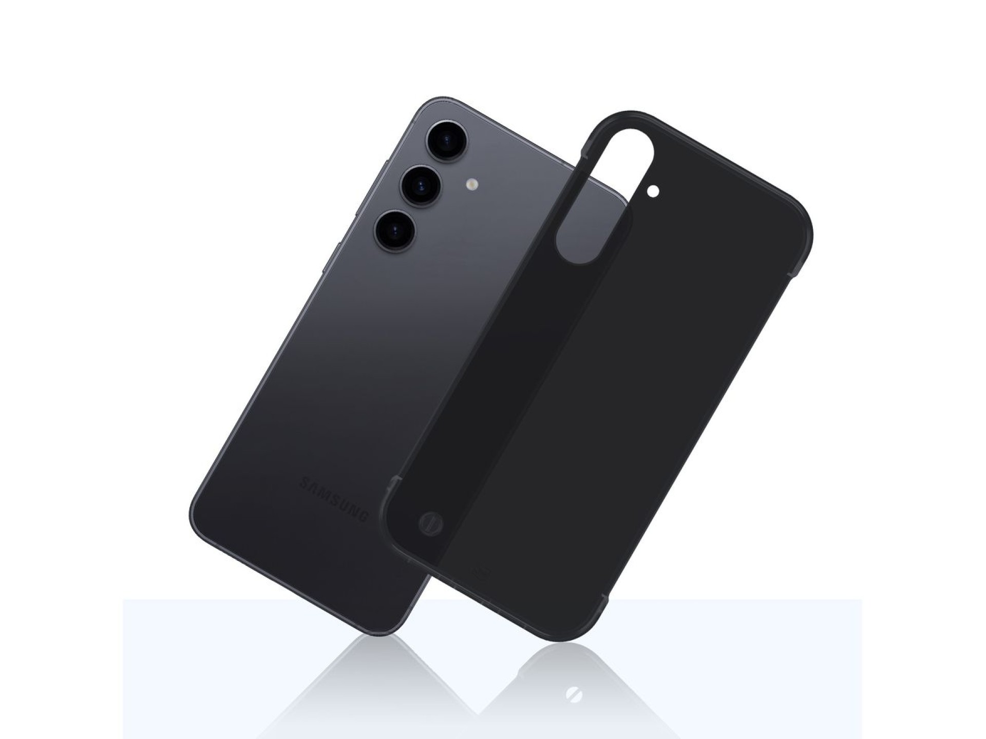 Capa fosca 3mk Just20g para Samsung Galaxy S24 - Preto Fosco