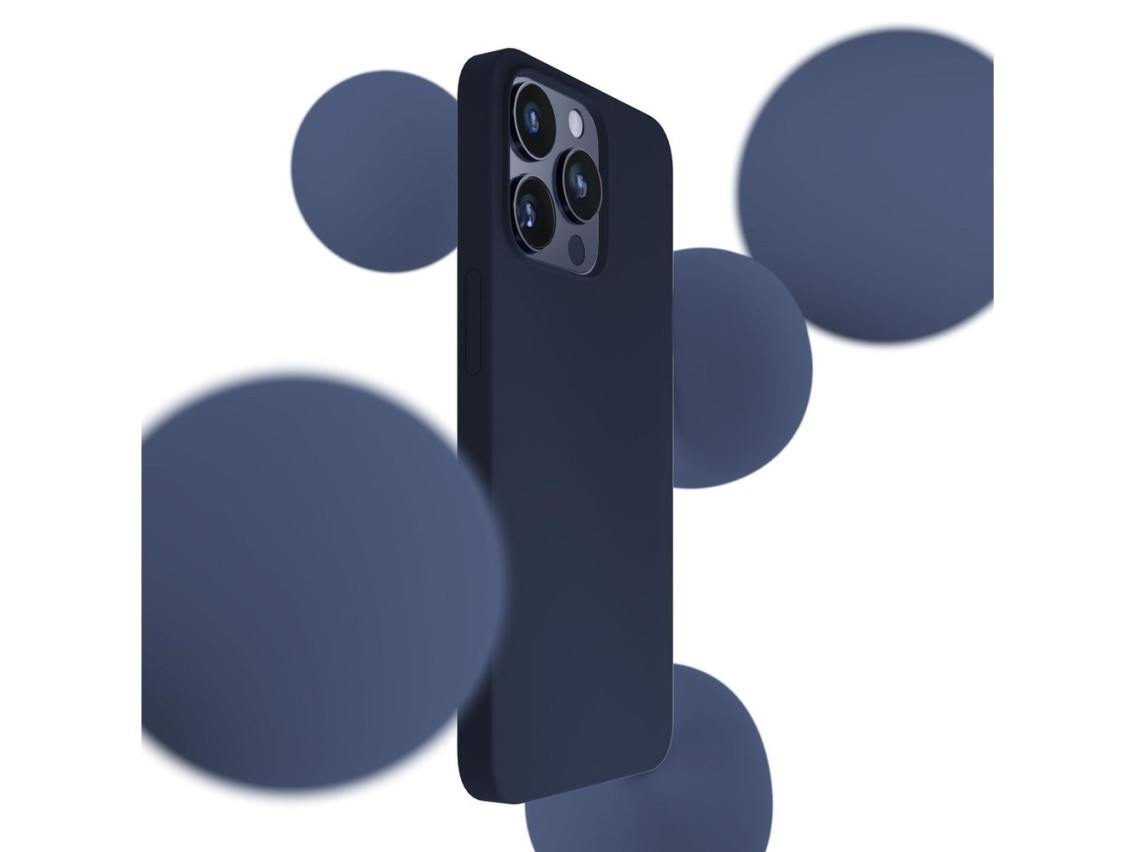 3mk Silicone Case for iPhone 16 Pro Max - Navy Blue