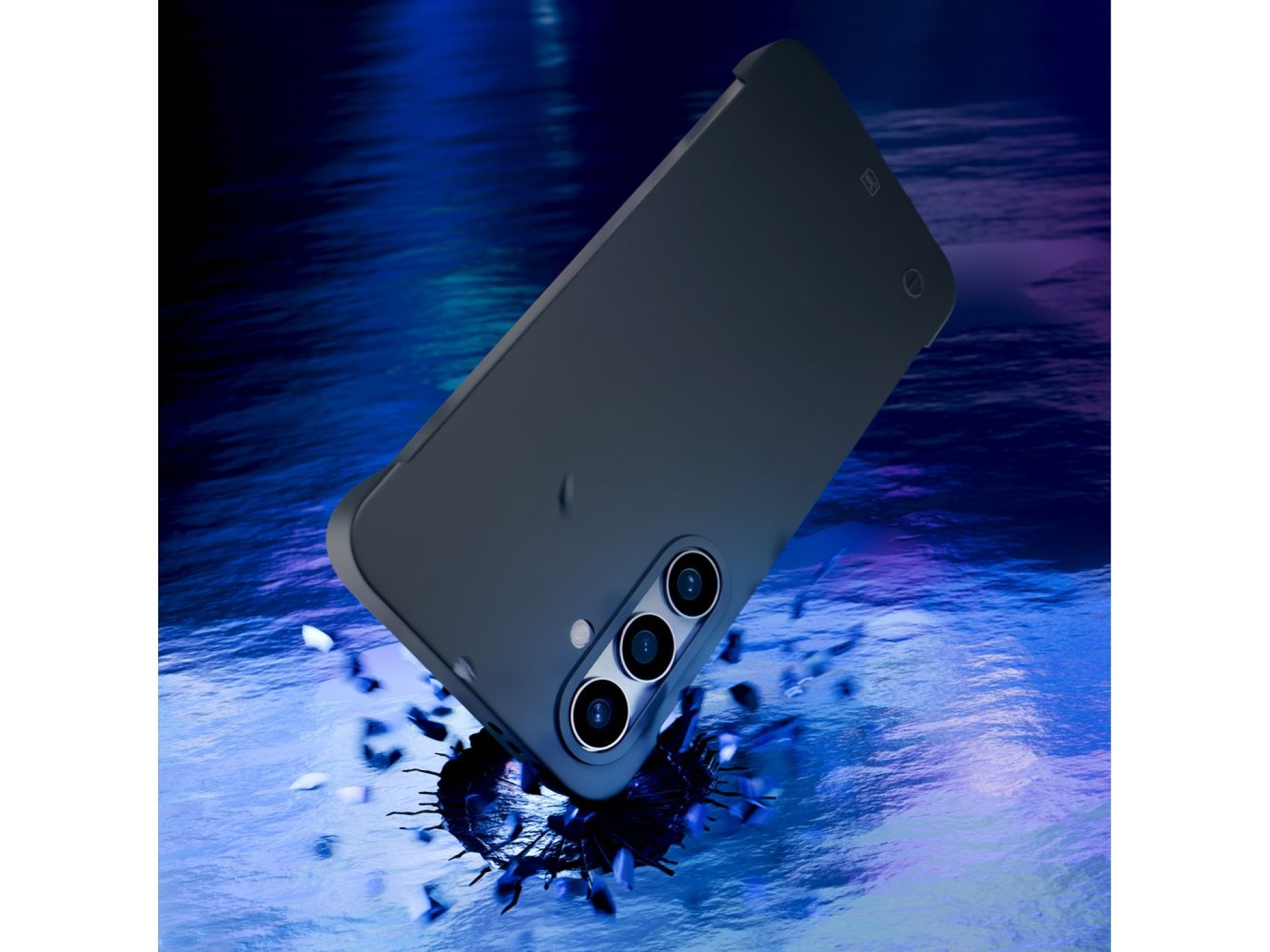 Capa fosca 3mk Just20g para Samsung Galaxy S24 - Preto Fosco