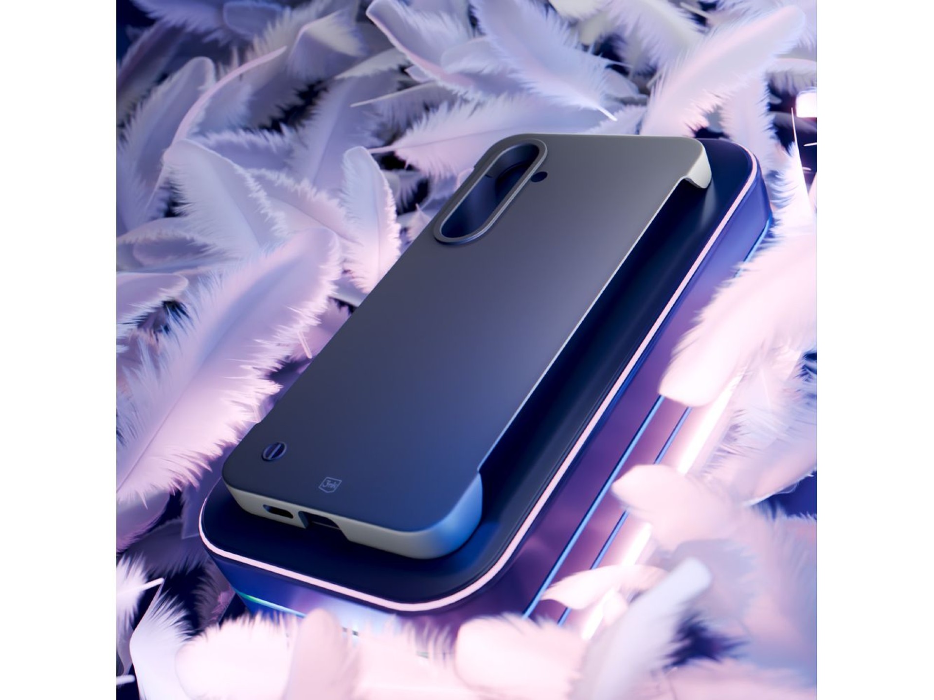 Capa fosca 3mk Just20g para Samsung Galaxy S24 - Preto Fosco