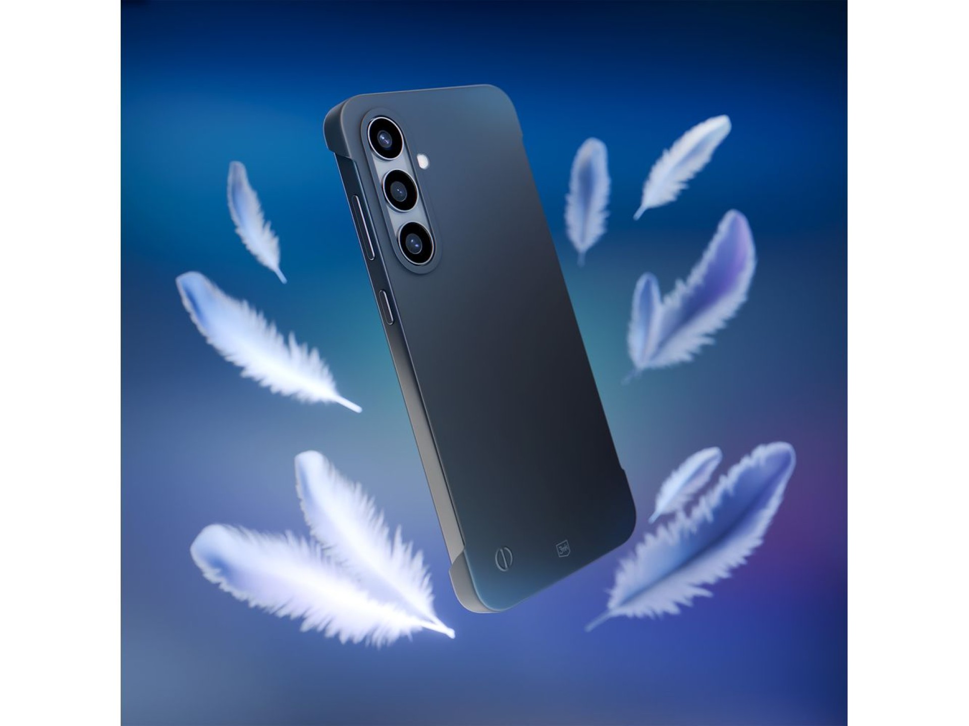 Capa fosca 3mk Just20g para Samsung Galaxy S24 - Preto Fosco