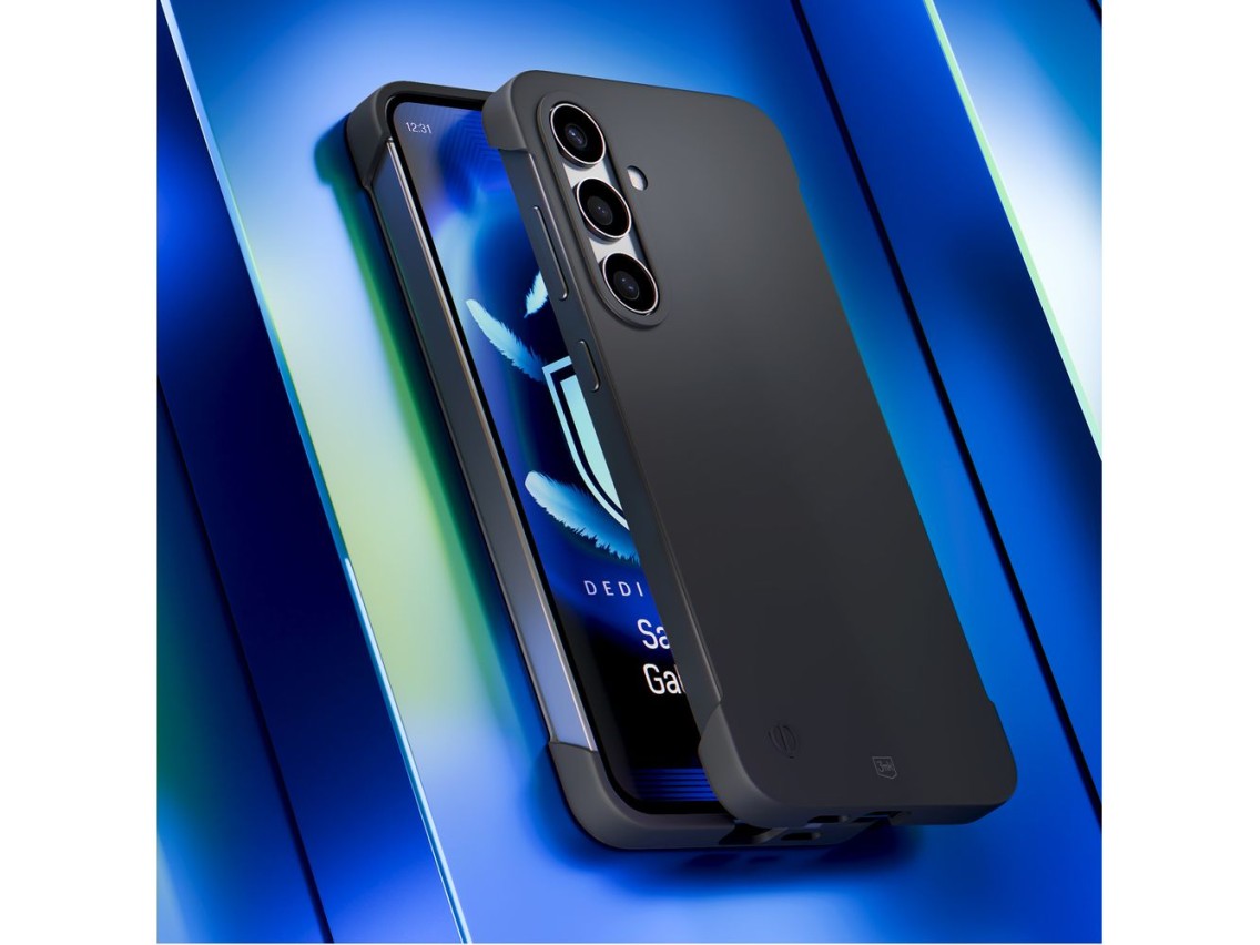 Capa fosca 3mk Just20g para Samsung Galaxy S24 - Preto Fosco