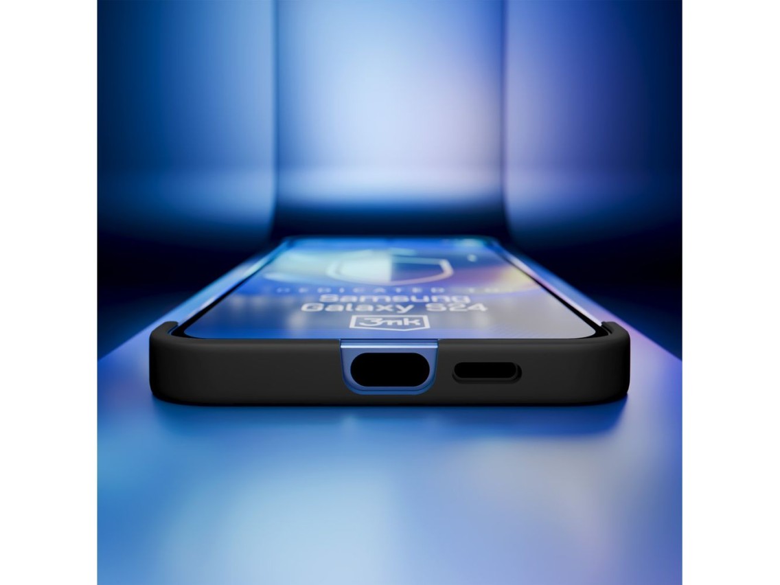 Capa fosca 3mk Just20g para Samsung Galaxy S24 - Preto Fosco