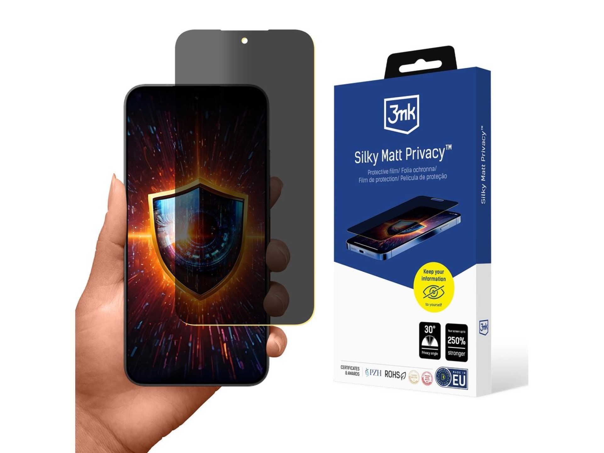 3mk Silky Matt Privacy Protective Film for Xiaomi Poco F7