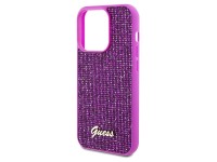 Capa Guess Disco Metal Script para iPhone 14 Pro Max - fúcsia Capa Guess Disco Metal Script para iPhone 14 Pro Max - fúcsia