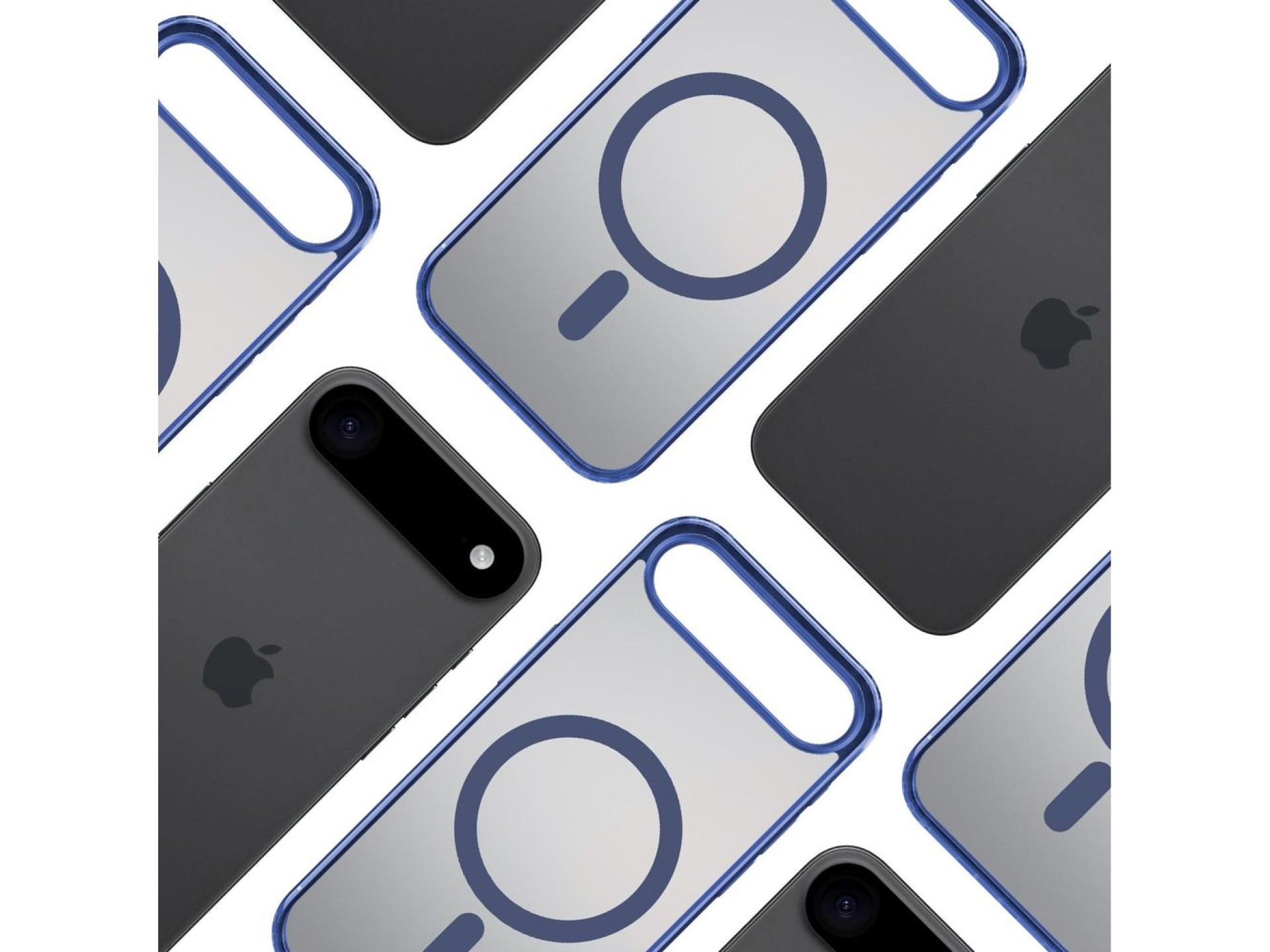 Funda MagCase Frosty de 3mk para iPhone Air - Azul
