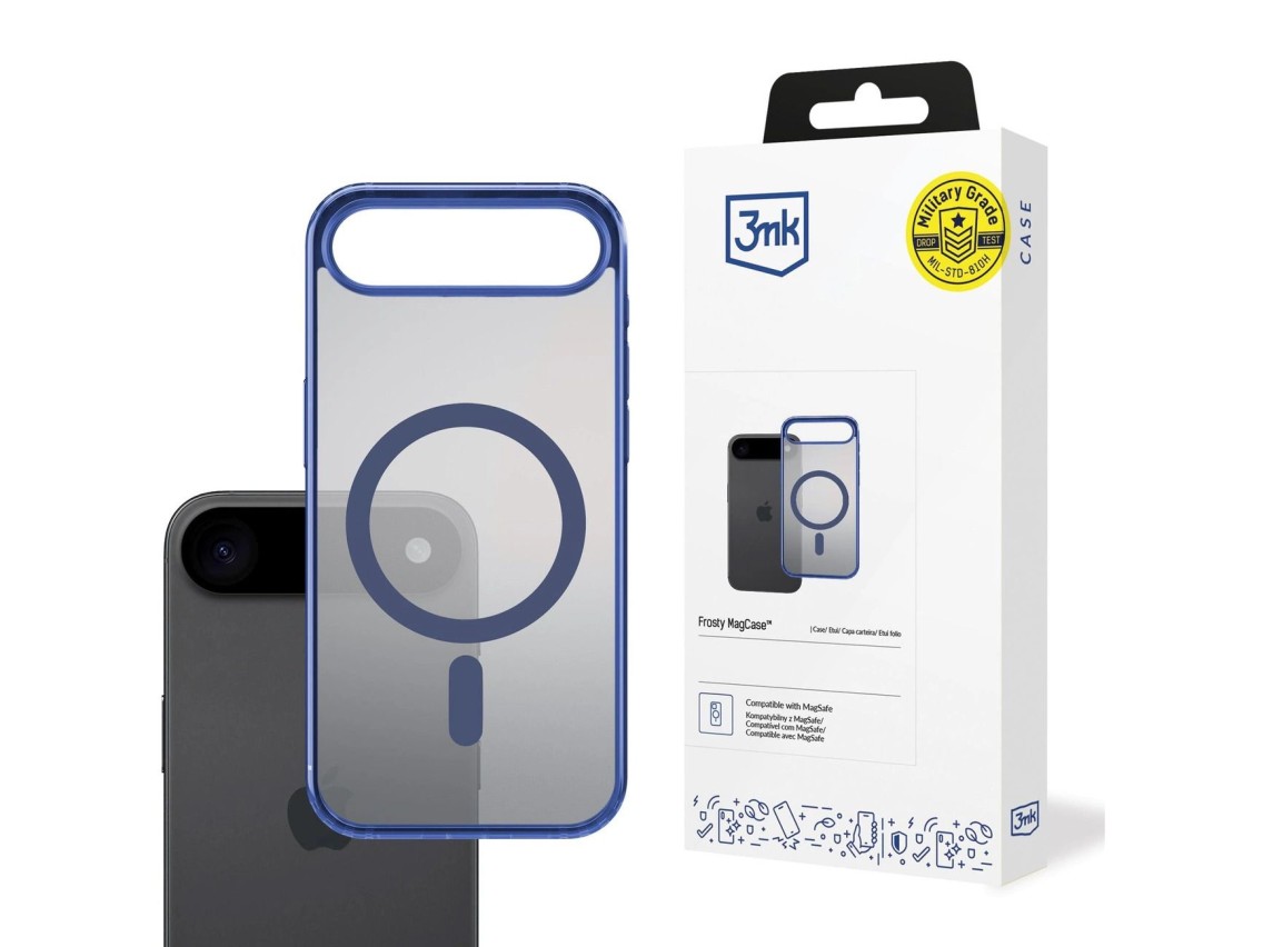Funda MagCase Frosty de 3mk para iPhone Air - Azul