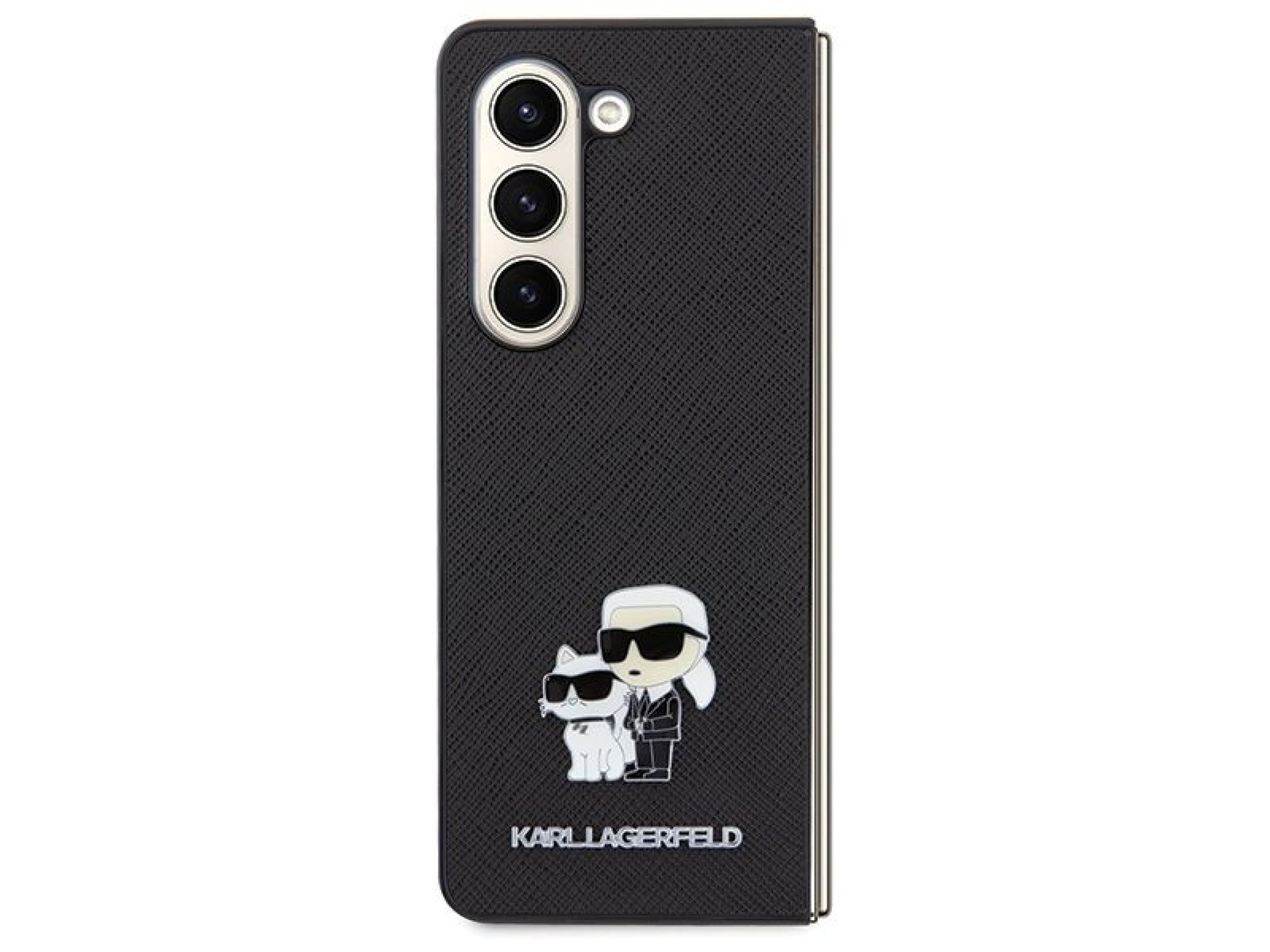 Funda Karl Lagerfeld Saffiano Karl&Choupette Pin para Samsung Galaxy Z Fold 5 - negra