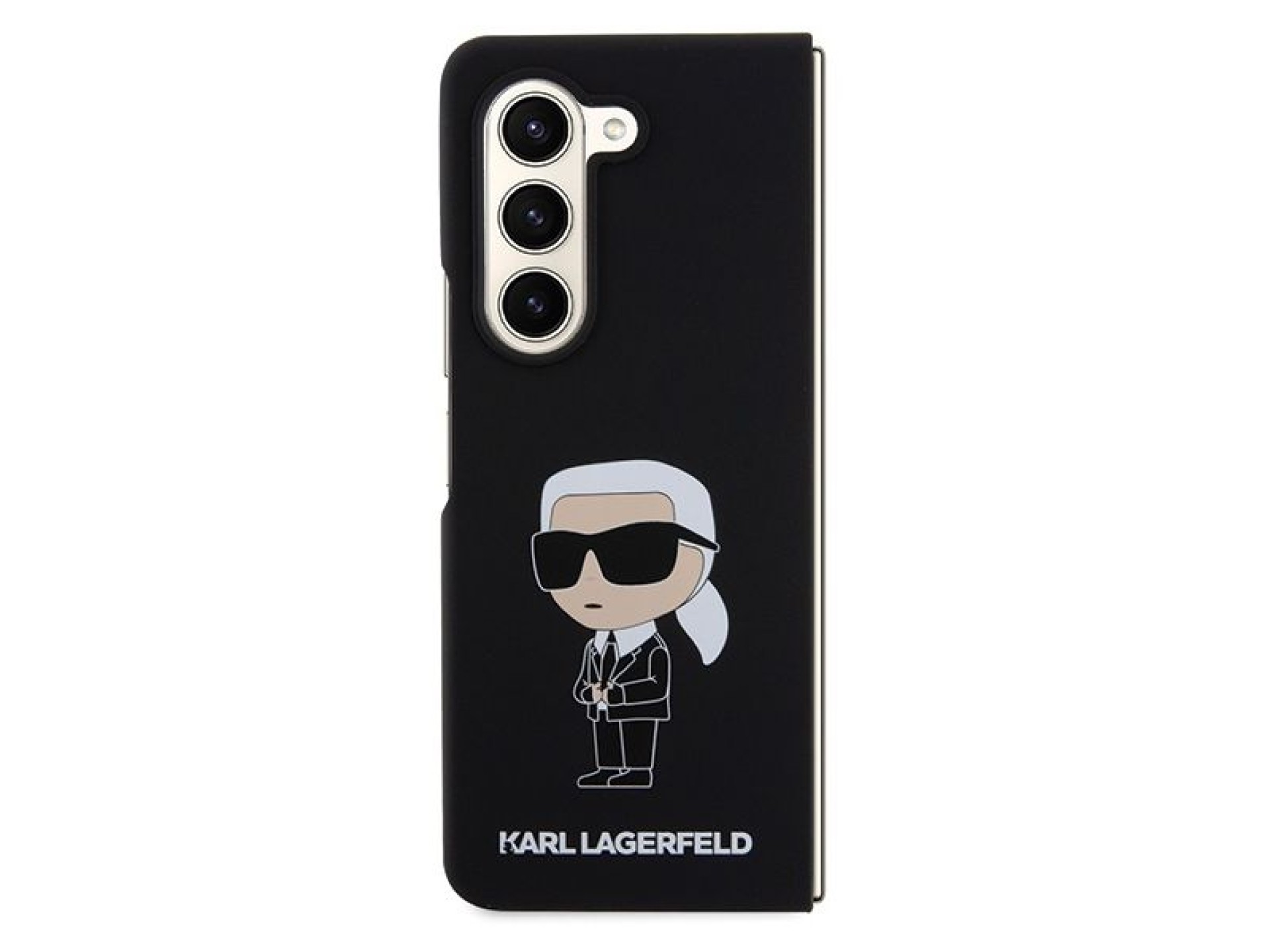 Karl Lagerfeld KLHCZFD5SNIKBCK Z Fold5 hardcase black/black Silicone Ikonik
