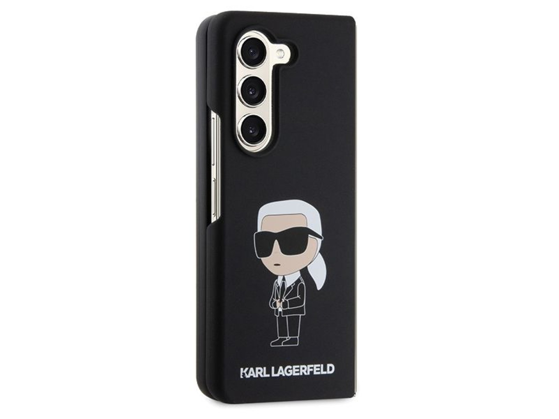 Karl Lagerfeld KLHCZFD5SNIKBCK Z Fold5 hardcase black/black Silicone Ikonik