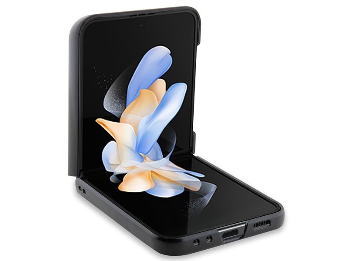 BMW Leather Carbon case for Samsung Galaxy Z Flip 5 - black