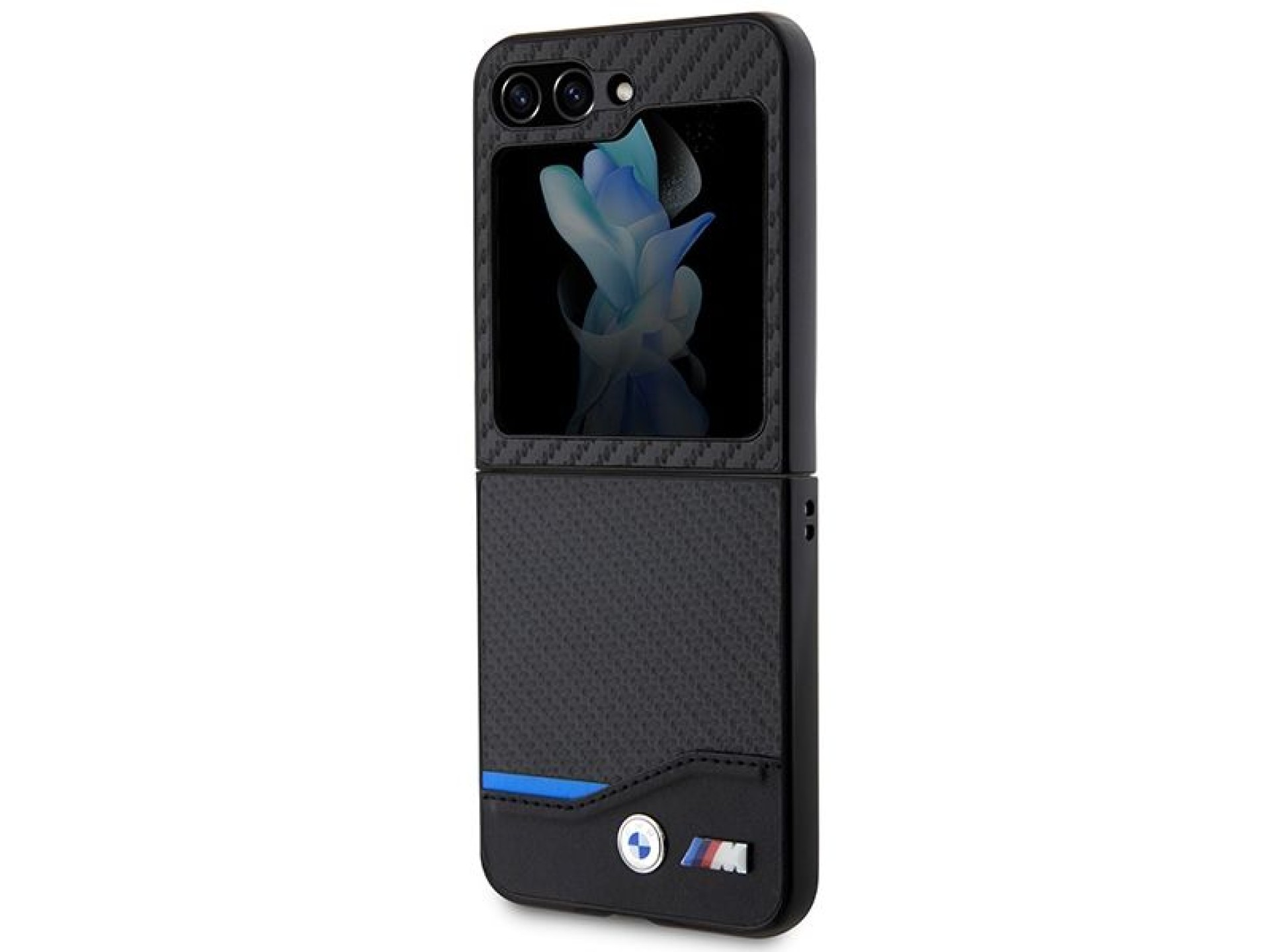 BMW Leather Carbon case for Samsung Galaxy Z Flip 5 - black