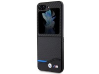 BMW Leather Carbon case for Samsung Galaxy Z Flip 5 - black BMW Leather Carbon case for Samsung Galaxy Z Flip 5 - black