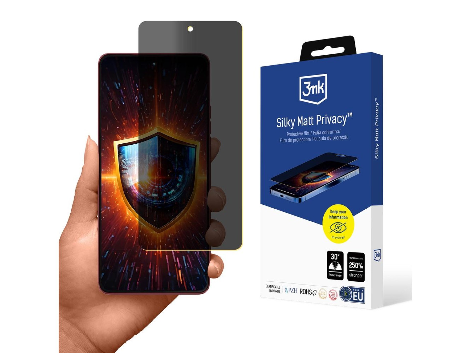3mk Silky Matt Privacy Screen Protector for Motorola Moto G86 / G86 Power