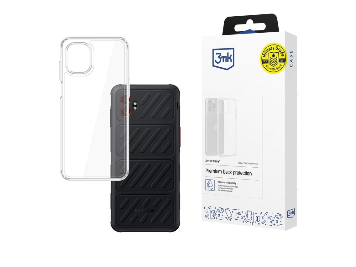 Funda protectora 3mk Armor para Samsung Galaxy XCover 7 Pro - Transparente