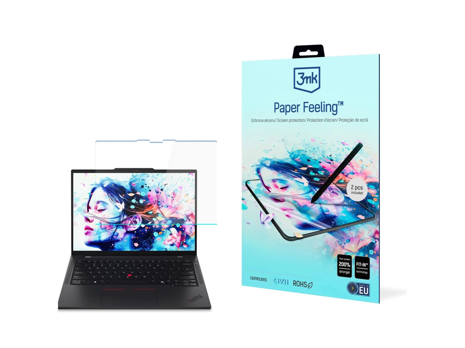 Película protectora con tacto de papel 3mk para Lenovo ThinkPad T14s 2 en 1 Gen 1