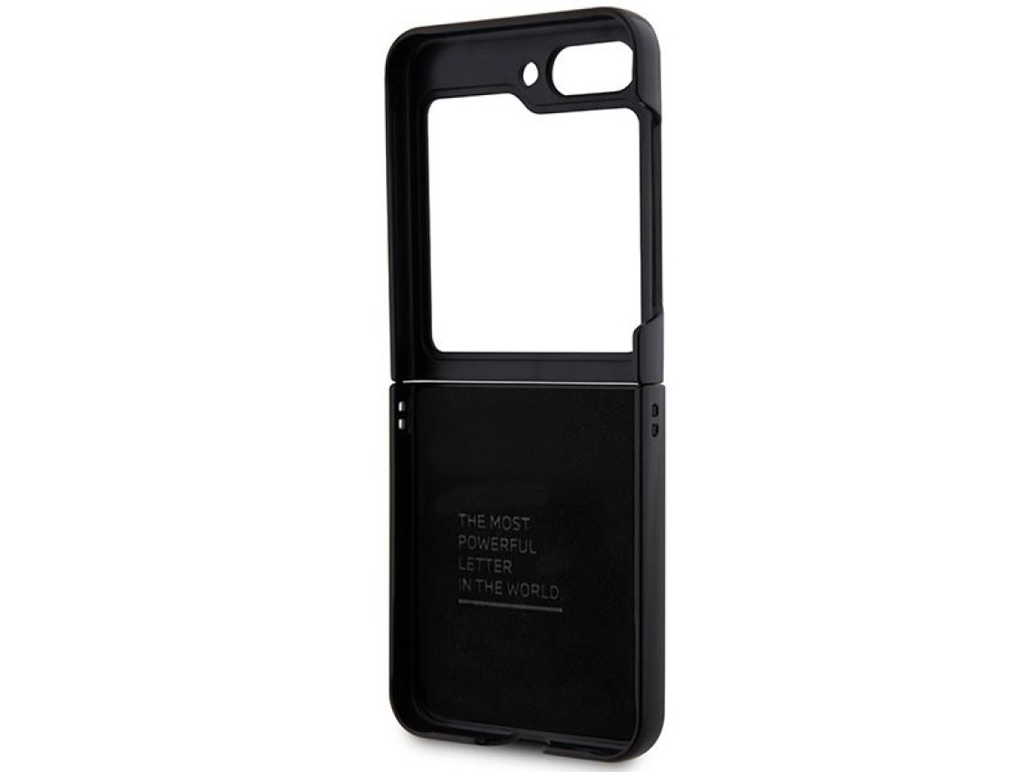 BMW Leather Carbon case for Samsung Galaxy Z Flip 5 - black