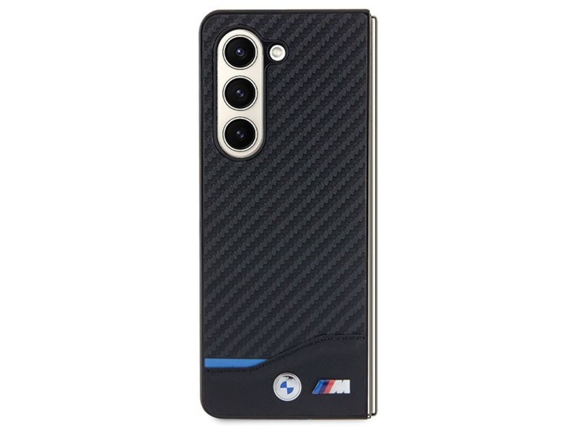 BMW Leather Carbon case for Samsung Galaxy Z Fold 5 - black