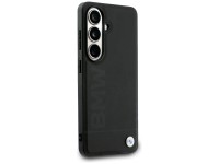 Funda de cuero BMW con estampado en caliente y MagSafe para Samsung Galaxy S26 Plus - Negra Funda de cuero BMW con estampado en caliente y MagSafe para Samsung Galaxy S26 Plus - Negra