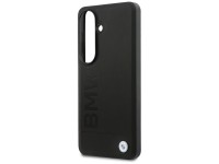 Funda de cuero BMW con estampado en caliente y MagSafe para Samsung Galaxy S26 - Negra Funda de cuero BMW con estampado en caliente y MagSafe para Samsung Galaxy S26 - Negra