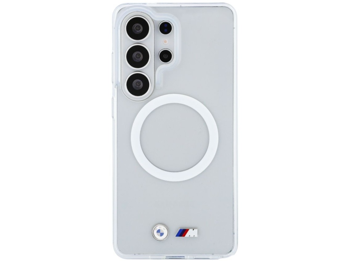 BMW IML Shockproof Metal Logo MagSafe Case for Samsung Galaxy S26 Ultra - Transparent