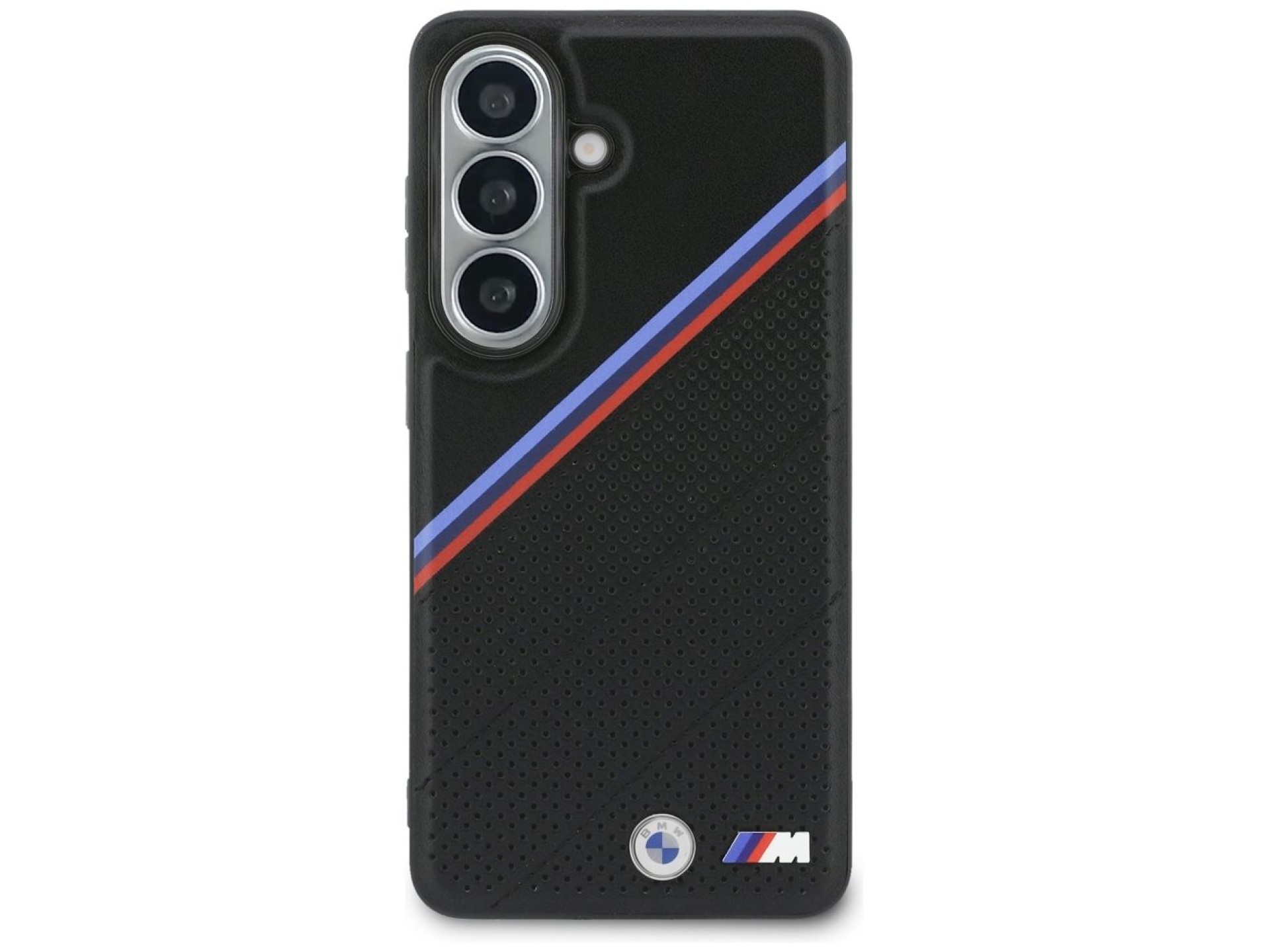 BMW Tricolor Metal Logo MagSafe Case for Samsung Galaxy S26 - Black