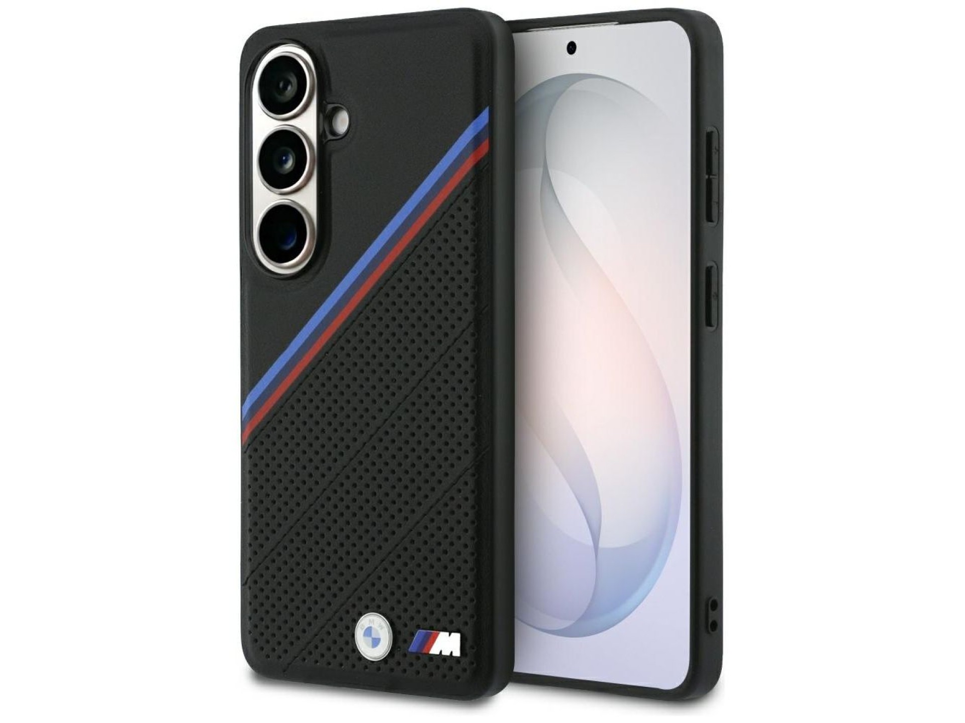 BMW Tricolor Metal Logo MagSafe Case for Samsung Galaxy S26 - Black