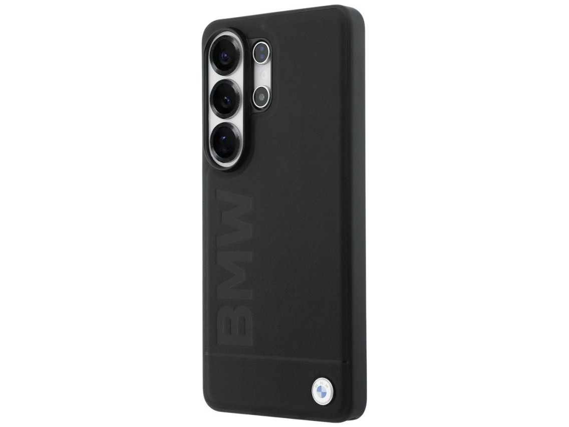 BMW Leather Hot Stamp MagSafe Case for Samsung Galaxy S26 Ultra - Black