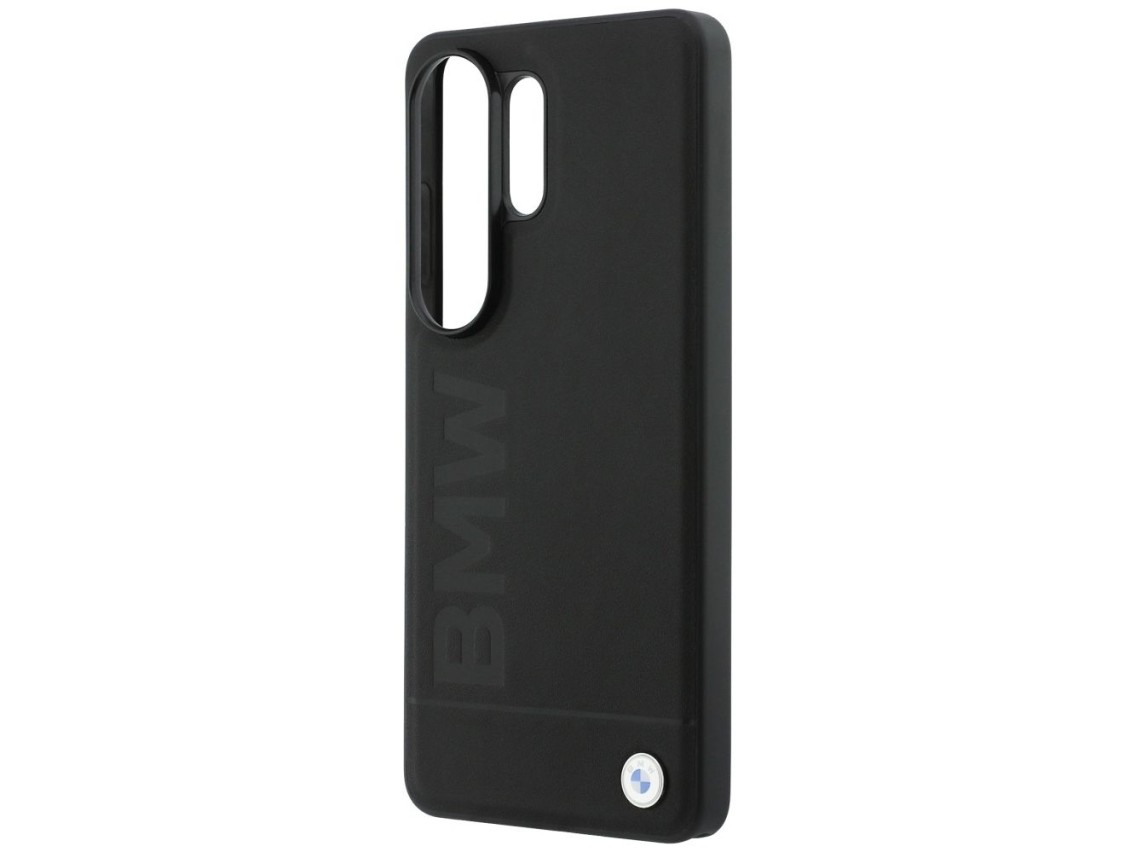 BMW Leather Hot Stamp MagSafe Case for Samsung Galaxy S26 Ultra - Black
