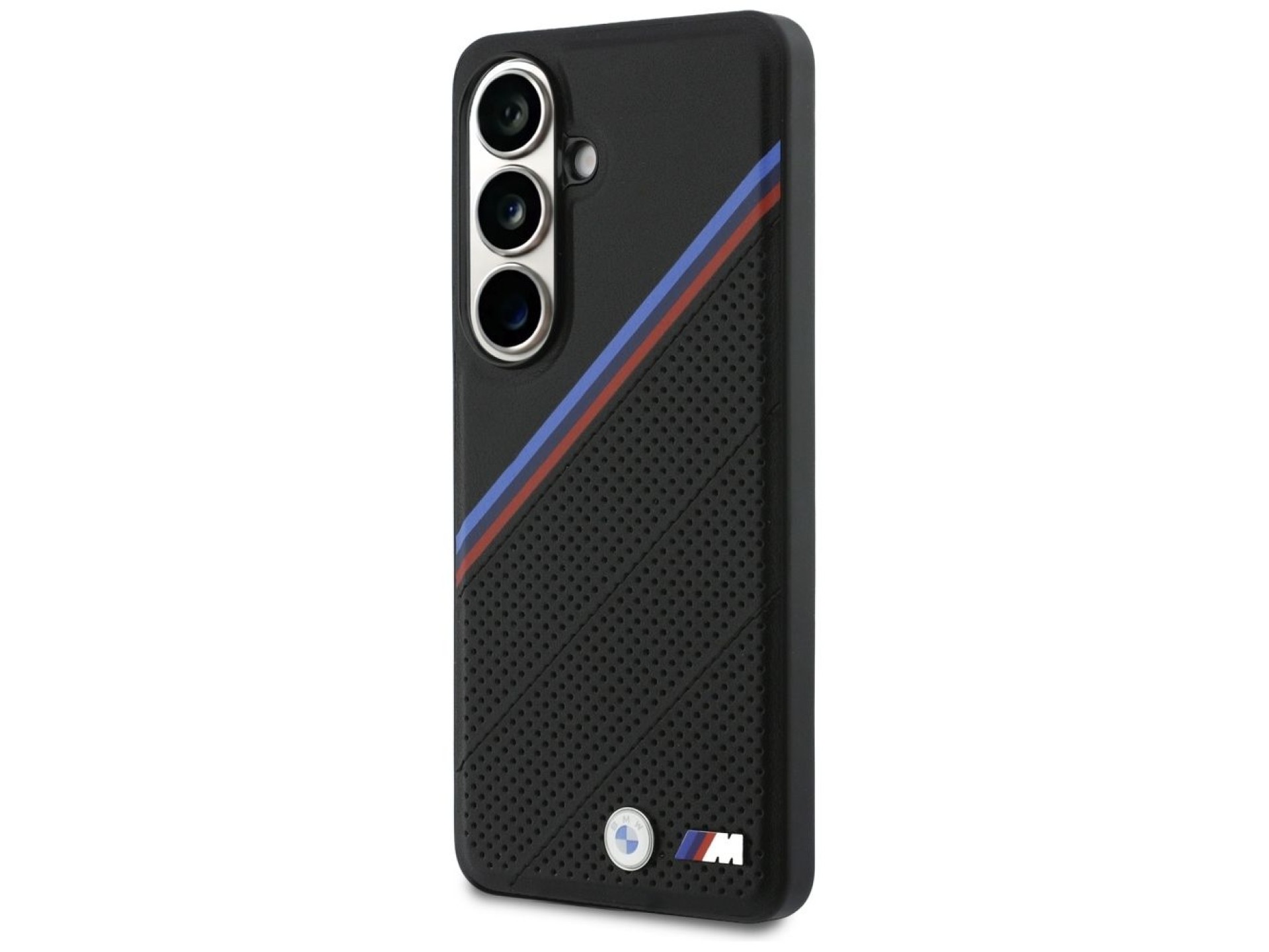 BMW Tricolor Metal Logo MagSafe Case for Samsung Galaxy S26 - Black