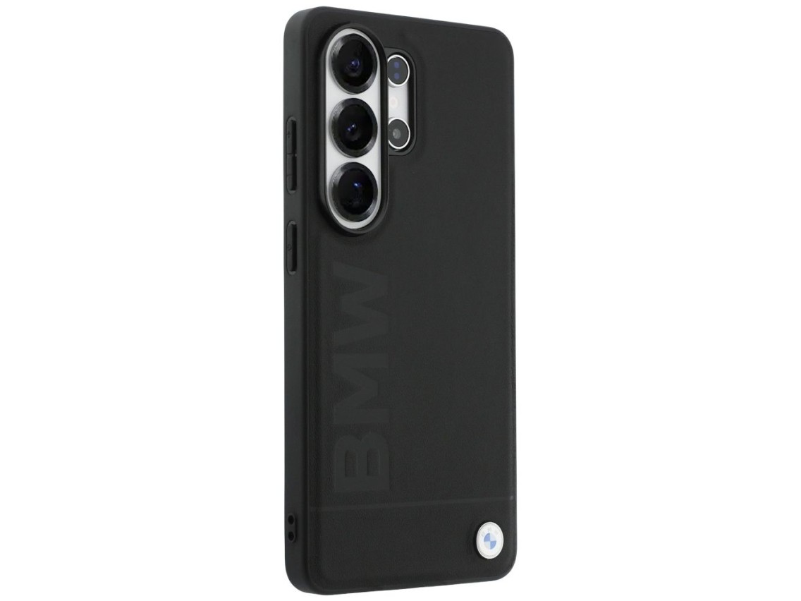 BMW Leather Hot Stamp MagSafe Case for Samsung Galaxy S26 Ultra - Black