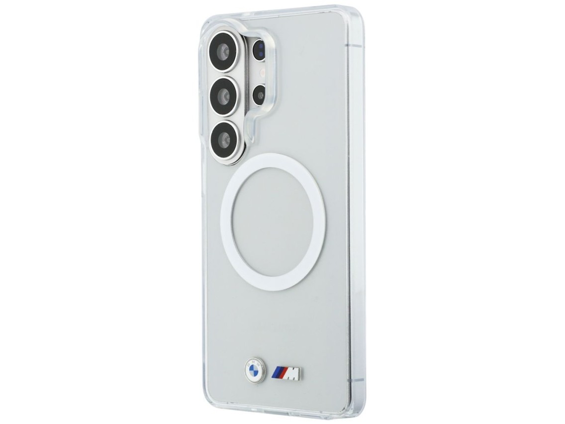 BMW IML Shockproof Metal Logo MagSafe Case for Samsung Galaxy S26 Ultra - Transparent