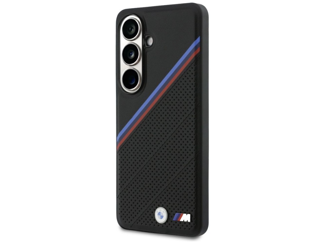 BMW Tricolor Metal Logo MagSafe Case for Samsung Galaxy S26 - Black