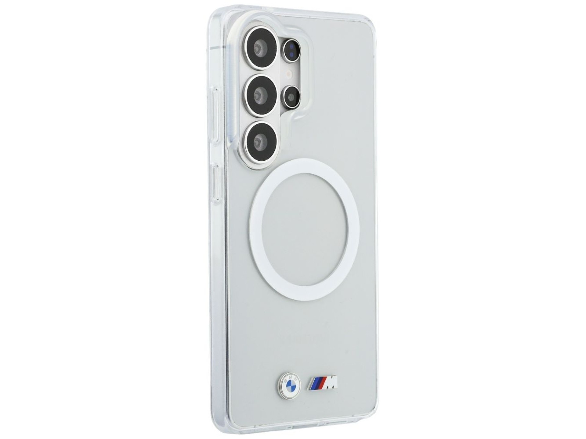 BMW IML Shockproof Metal Logo MagSafe Case for Samsung Galaxy S26 Ultra - Transparent