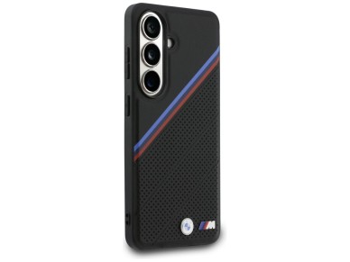 BMW Tricolor Metal Logo MagSafe Case for Samsung Galaxy S26 - Black BMW Tricolor Metal Logo MagSafe Case for Samsung Galaxy S26 - Black