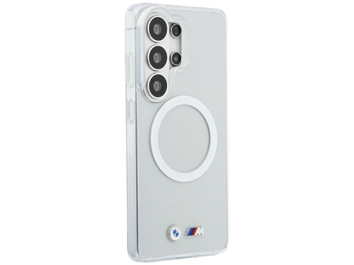BMW IML Shockproof Metal Logo MagSafe Case for Samsung Galaxy S26 Ultra - Transparent